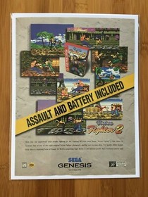 Virtua Fighter 2 Sega Genesis Saturn 1996 Vintage Poster Ad Art Fighting Rare