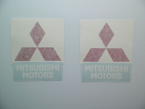 New Mitsubishi Motors Logo EVO Spoiler Decal Pair RalliArt Evolution MR DSM VR-4 