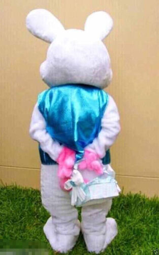 Easter Bunny Mascot Costume Rabbit Cosplay Adult Fancy Dress Just Head Handmade 