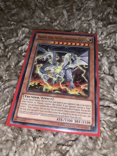 The Lightningstrike Kaiju SHVI EN087 Rare Yugioh Details about / Thunder King