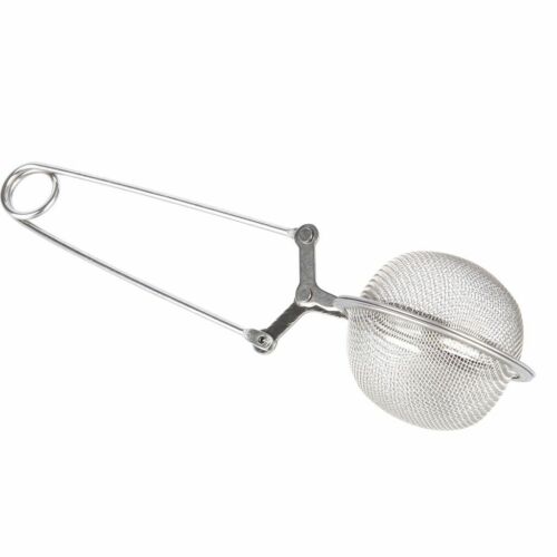 Stainless Steel Spoon Tea Leaves Herb Mesh Ball Infuser Filter Squeeze Strainer 
