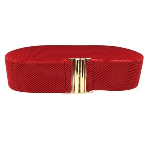 Wide Elasticated Waist belt 4 Colours UK 