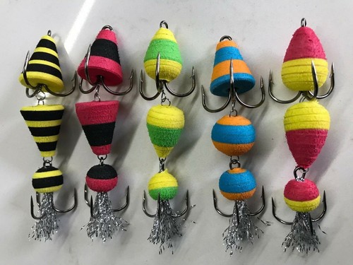 Set 5pcs x MANDULA 8cm Floating Jig Bait Fishing Lure Zander Pike Perch