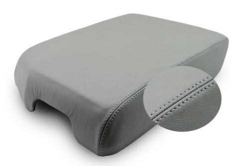 For 07-13 Toyota Tundra Faux Leather Center Armrest Cover Gray 
