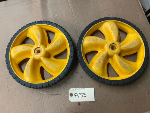 #833 Yard Man MTD mower rear wheel set 734-04089  734-04216