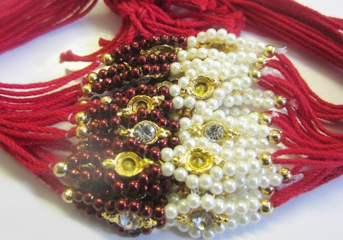 2 x Rakhi Brother Raksha Bandhan Friendship Wedding Bracelet Wrist Band