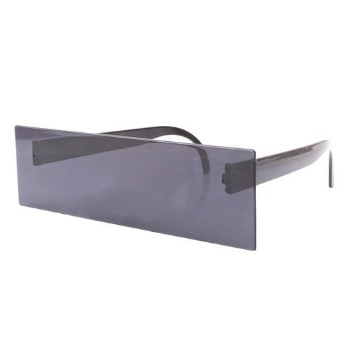 Plastic Black Coding Flat Sunglasses Glasses Anime Wear Accessories FI