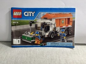 LEGO CITY Instructions 60118 Orange Garbage Truck (2016) - Both 1 & 2  Manuals