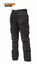 Apache FONDINA Pantaloni CORDURA Workwear Lavoro Protezione Ginocchio Pad Nero