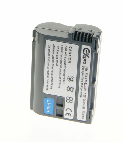 D7500 Z6 Z7 Ex-Pro EN-EL15B 2500mAh Batería Para Nikon D7200