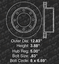 2004 Ford F-250 Super Duty 2WD//4WD OE Replacement Rotors Ceramic Pads R