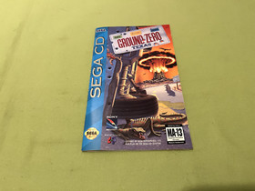 USED GROUND ZERO TEXAS SEGA CD WITH CASE AND MANUAL 2 DISCS 090451601086