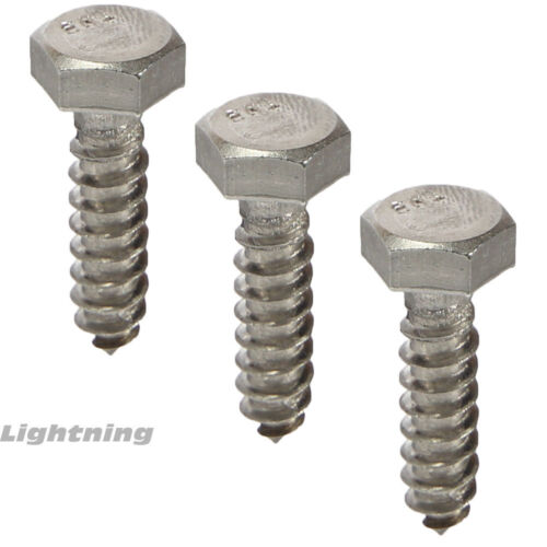 1//4 x 4/" Lag Bolts Hex Head Stainless Steel Heavy Duty Wood Screws Qty 25
