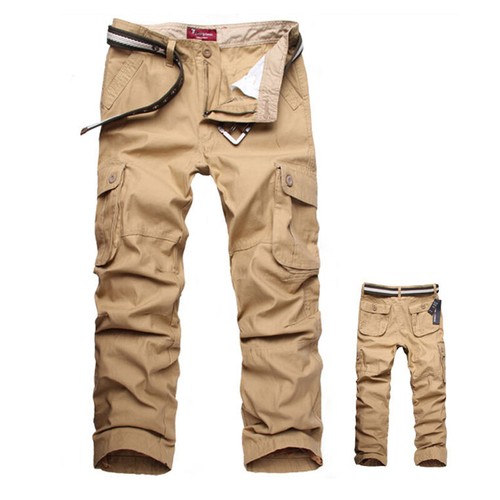 HOT Men/'s Military Army Combat Trousers Loose Cargo Pants Casual Multi Pockets