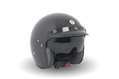 Helmet SPARCO CLUB J-1 J1 CARBON EDITION S M L XL Open Face Jet RALLY TRACK DAY