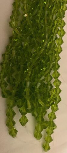 8mm Clear Green Peridot Color 10 Strands 25 Beads Per Strand 250 Beads 