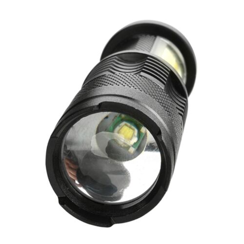 20000LM Superhell XPE+COB Q5 LED Mini Taschenlampe Zoom Focus Flashlight 4 Modi
