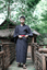 Japanese Vintage Men Kimono Robe Yukata With Obi Casual Homewear Bathrobobe