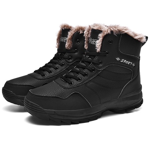 Men/'s Large Size Winter Snow Ankle Boots Shoes Fur Inside Warm Non-slip Outdoor