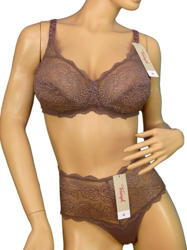 Triumph sujetador conjunto Muse n sujetador con slip sin perchas en rojo y marrón talla 85c 90c 85d control-ar.com.ar