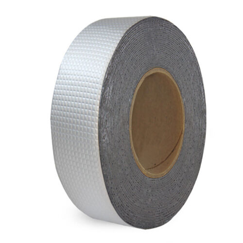Repair Crack Stop Leak Heat Resistant Butyl Tape Aluminum Foil Duct Tape Sealer 