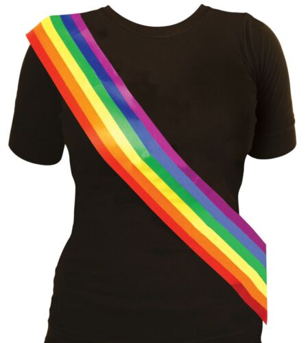 Rainbow Mardi Gras Party Supplies Rainbow Sash Unisex One Size Fits Most 
