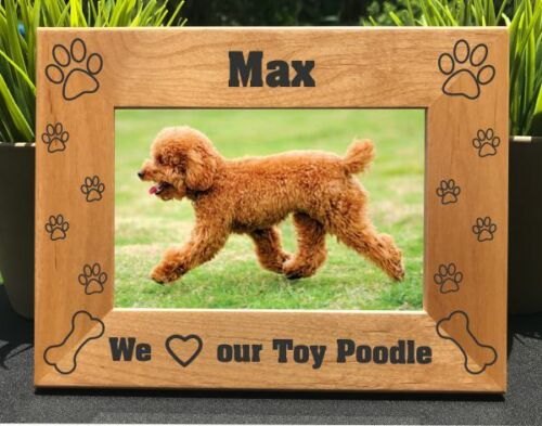 Personalized Engraved // Toy Poodle // Picture Frame 