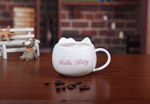 Hello Kitty Ceramic Cup Tea Milk Coffee Mug Pink Bowknot lovely Girl gift!