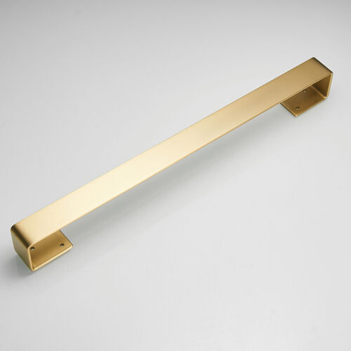 Bathroom Brushed Gold Towel Bar,Single Rod Towel Holder 46cm Length Solid Brass