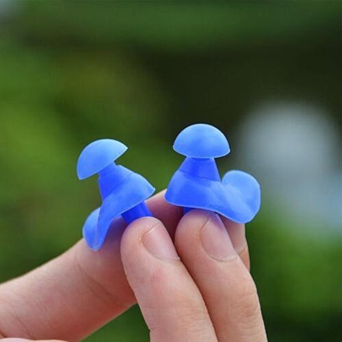 SOFT SILICONE ANTI NOISE EAR PLUGS FOR SWIM SLEEP WORK REUSABLE COMFY WITH BOX