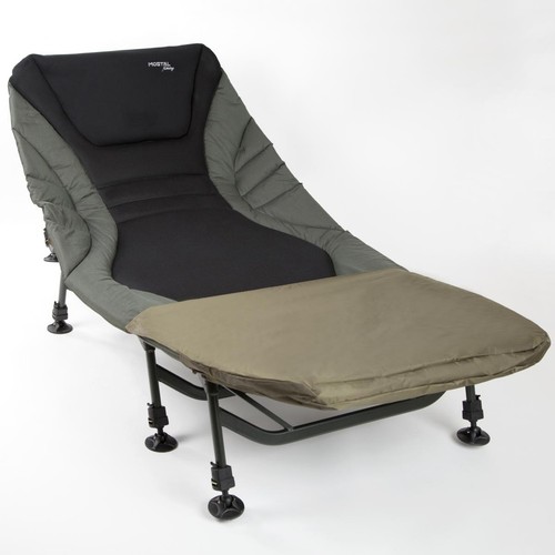 Mostal Alu King Size Bedchair 8-Bein Liege Deluxe Angelliege XXL Karpfenliege
