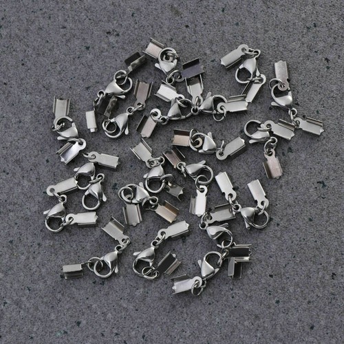 Silber 20pcs DIY Schmuck Karabinerverschluss Halskette Armband Bastelset EU