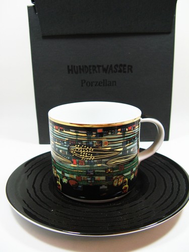 Hundertwasser Gesang der Wale Gedeck 2tlg Goebel
