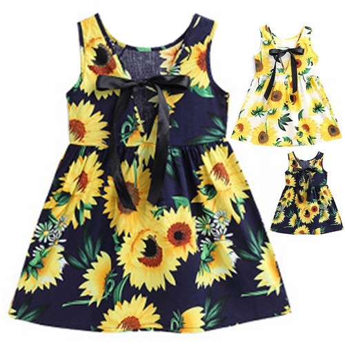 summer sunflower dress