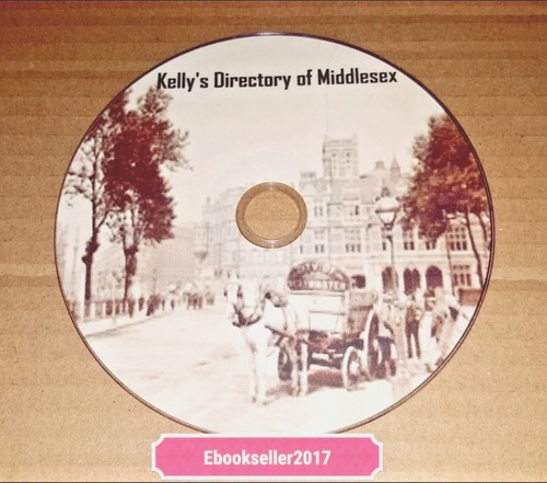 ebooks Kelly/'s Directories kellys genealogy history of Middlesex in pdf on disc