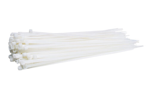 Kabelbinder UV Nylon Polyamid 6.6 Industriequalität weiß 300 mm x 4,8 mm
