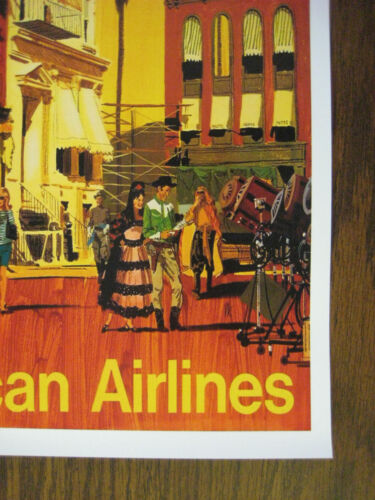 American Airlines LOS ANGELES 11/" x 17/" Collector/'s Travel Poster Print