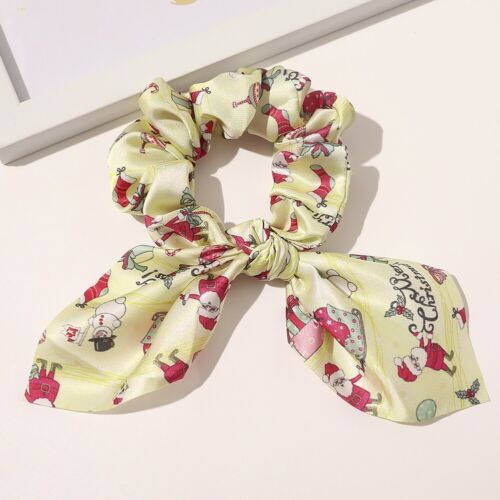 Details about   Women Christmas Ribbon Ponytail Scarf Hair Tie Scrunchies Elastic Hair Rope New 