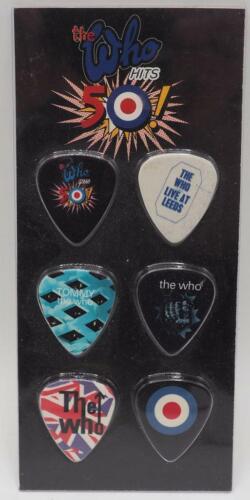 The Who Gitarre Pick Set 6 Plektren 50th Jubiläum Pete Townsend Neu IN Packung 