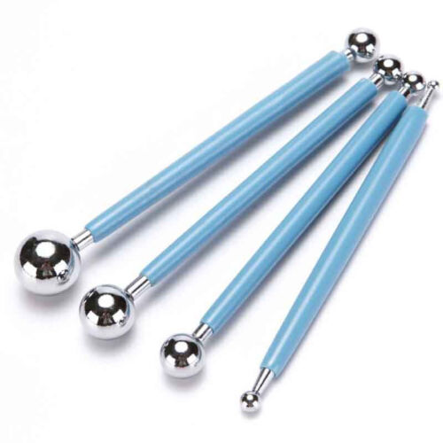 4pcs Quilling Paper Ball Impression Pen Stainless Steel Tool Paper Crafts Kit 