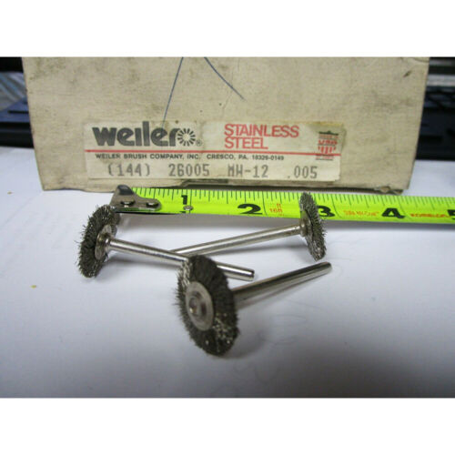 Details about  / WEILER 3//4/" DIA 1//8/" SHNK STAINLEES STEEL  WIRE BRUSH LOT OF 3 #26005