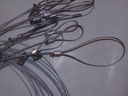 sale 12 Drowner slide cables 8/' long with adjustable loops{traps,trapping,snares