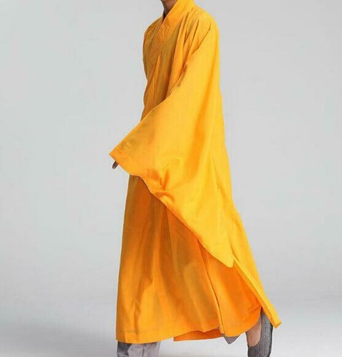 Cotton Shaolin Buddhist Monk Dresses Meditation Robe Gown Kung Fu Uniform Bt15