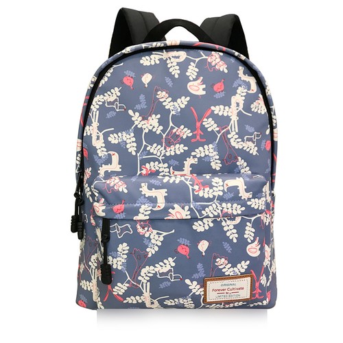 School Backpack for girls,Fashion Floral College Bags Student Laptop Bag 14Inch