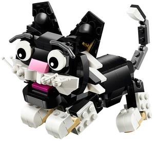 LEGO 3 in 1 CREATOR 285 pcs Set 31021 Furry Creatures Cat Mouse Dog or Rabbit!