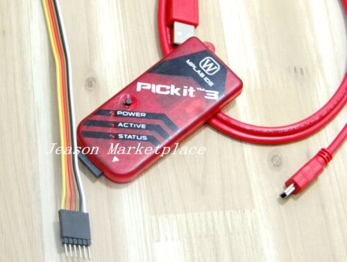 Details of NEW PICkit3 Microchip Development Programmer w wire PIC USB cable