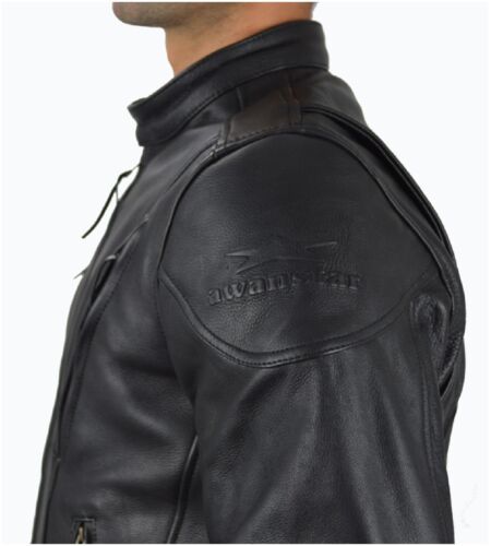 1091 taille M cuir Moto veste qualité veste en cuir biker rocker Leather Jacket