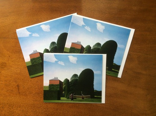 /'The Badminton Game/' David Inshaw greetings cards x3