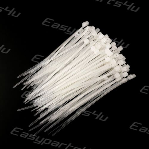 Nylon Cable Ties Natural White pack of 10//50//100pc Long Wide Zip Wire Strap Wrap