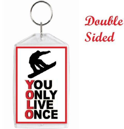 YOU ONLY LIVE ONCE - CAR ORNAMENT YOLO KEY CHAIN KEY RING